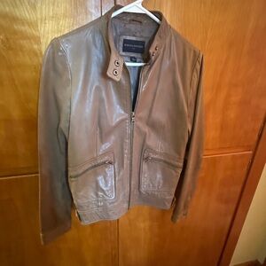 Banana Republic Women’s s Tan Real Leather Jacket